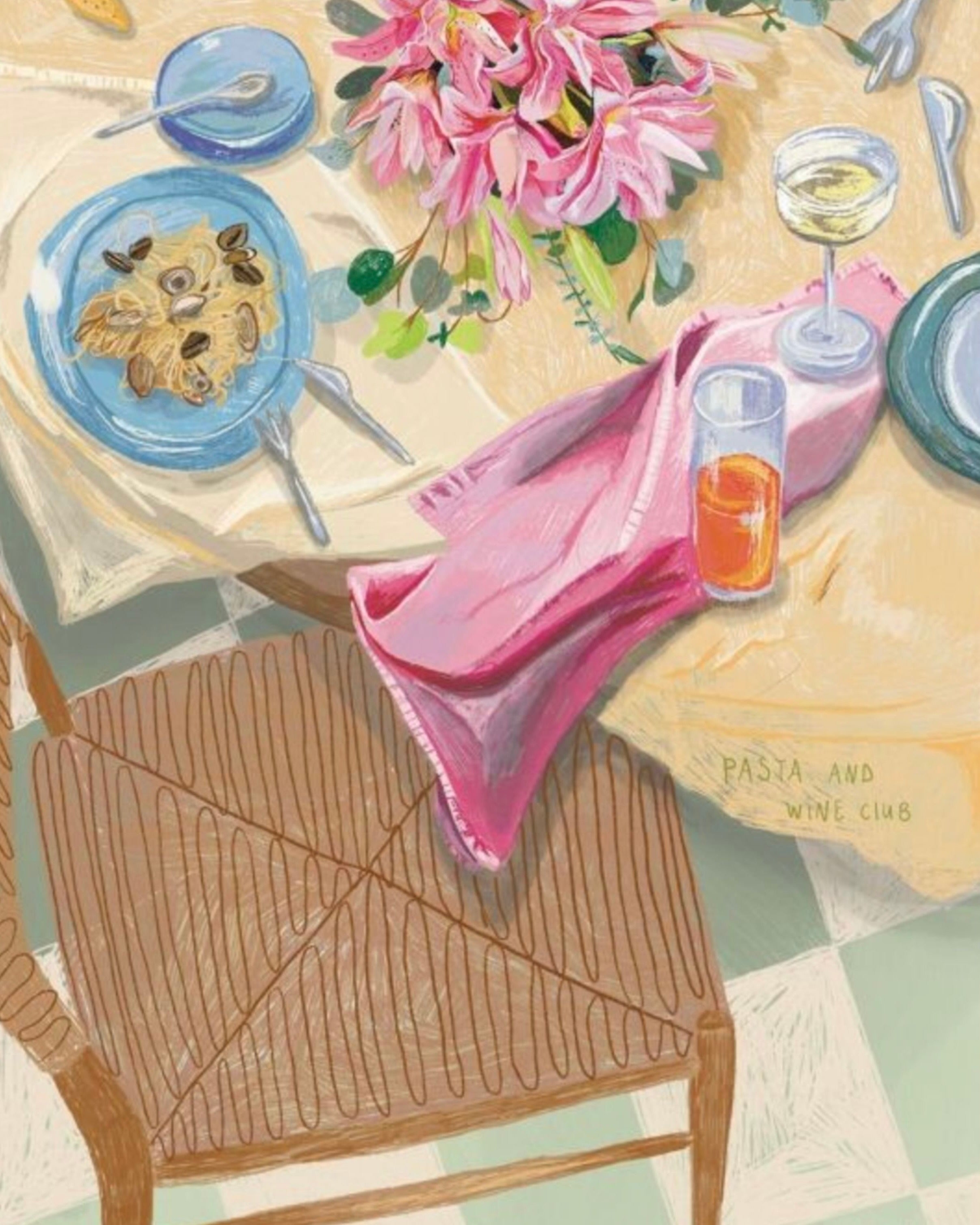 Стикер "Pasta & Wine"
